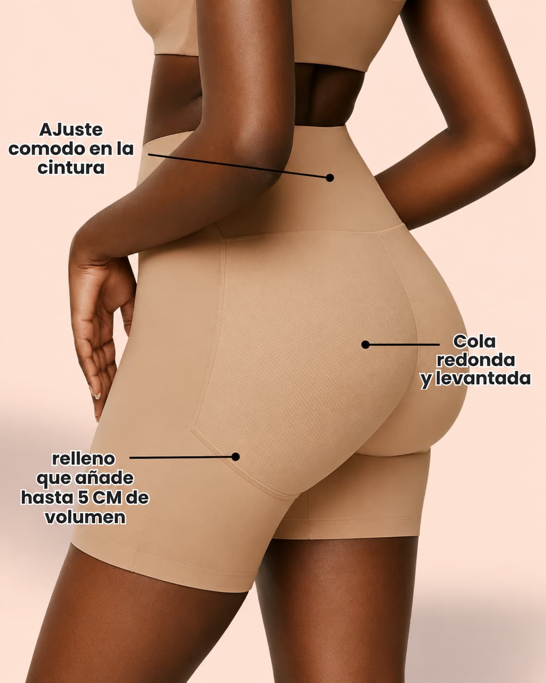 Shorts Faja con Relleno de glúteos