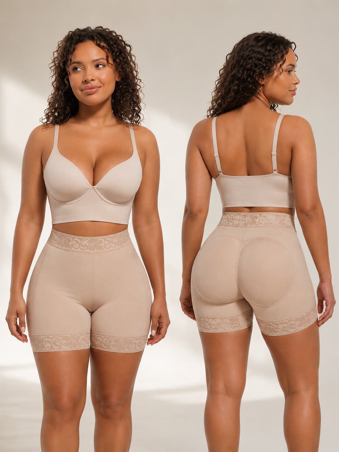 Short faja colombiana levanta glúteos